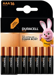 Battery Duracell Plus Powerboost 16x AAA