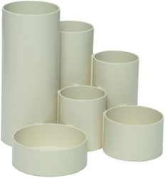 Organisateur de bureau MAULtubo 6 compartiments Ø150x125mm blanc