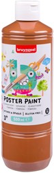 Gouache Bruynzeel flacon 500ml marron clair