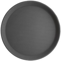 Plateau Olympia Kristallon antidérapant rond Ø40,6cm PP noir