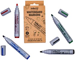 Marqueur tableau blanc Artline 517 Dry Safe Eco ogive Medium assorti 4 pièces