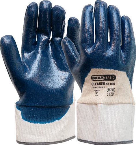 OXXA Cleaner 50-030 Handschoen Blauw/wit 10/XL