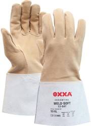 OXXA Weld-Soft 53-847 Lashandschoen Geel/wit 10/XL