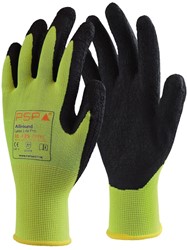 PSP 10-125 Latex Lite Pro geel, mt 9 10-125 Allround Top Latex Lite Werkhandschoen