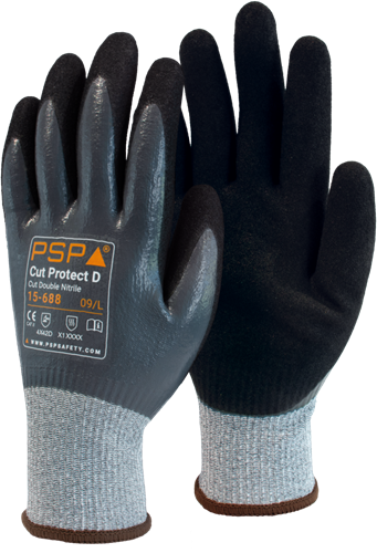 PSP 15-688 Cut D Double Nitrile, 10
