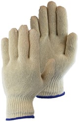 PS rondgebreid Ecru herenmaat K/P 420gr 20-250 Rondgebreide Handschoen Ecru