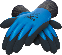 Showa 306 Latex blauw/zwart, mt 10-XXL 306 Werkhandschoen Latex