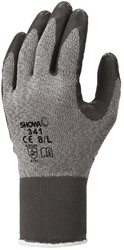 Showa 341 Latex grijs/zwart, mt 8-L 341 Grey Werkhandschoen Latex