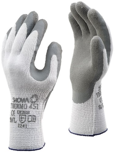 Showa 451 Latex Cold grijs mt 7-S 451 Winterhandschoen Latex