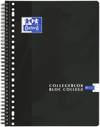 Bloc de cours Oxford A4+ ligné 23 perf 160 pages noir