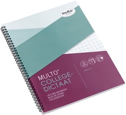Bloc de cours Multo A4 carreau 10x10mm 23 perf 160 pages 80g blanc