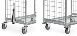 Dissel en koppeling voor 550 mm wagenbreedte