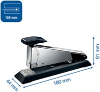 Agrafeuse Rapid Retro Classic K2 pleine-bande 50 feuilles noir-3