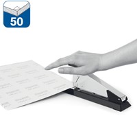 Agrafeuse Rapid Retro Classic K2 pleine-bande 50 feuilles noir-1