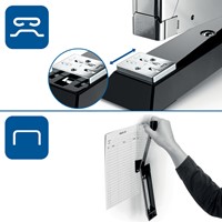 Agrafeuse Rapid Retro Classic K2 pleine-bande 50 feuilles noir-2