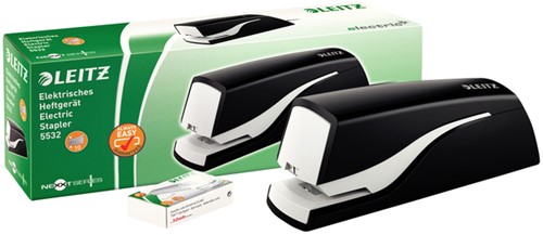 Stapler Leitz NeXXt electric non-contact 10-sheet black-2