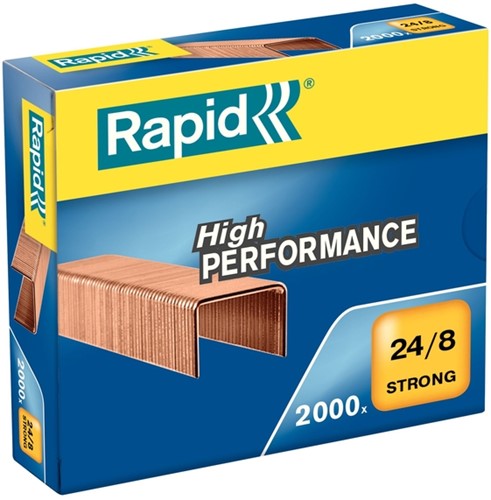 Agrafes Rapid 24/8 cuivré strong 2000 pièces