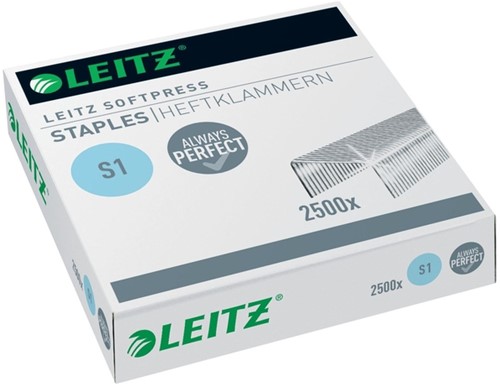 Agrafe Leitz S1 Softpress galvanisé 2500 pièces