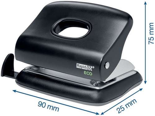 Perforator Rapid Fashion Eco 20 sheets black-3