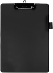 Klemmbrett Quantore A4 hochkant PVC schwarz mit 100mm Clip + Stiftschlaufe