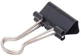 Papierklem MAUL 213 foldback 19mm zwart 12 stuks