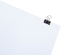 Papierklem MAUL 213 foldback 19mm zwart 12 stuks-2