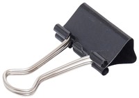 Büroklammer MAUL 213 Foldback 25mm schwarz 12 Stück
