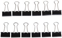 Papierklem MAUL 213 Foldback 25mm zwart 12 stuks-3