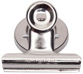 Büroklammer MAUL Bulldogge mit Magnet 40mm silber 2 Stk