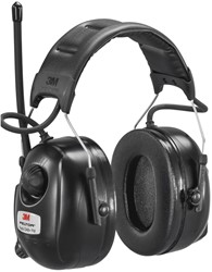 3M Peltor DAB+ FM Radio Gehoorkap Met Hoofdband Zwart