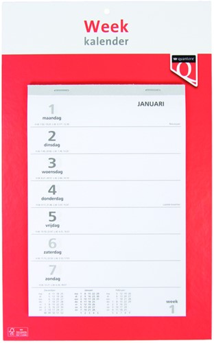 Weekly calendar 2026 Quantore