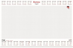 Desk pad 2026 Quantore diamond 56.5X36CM white