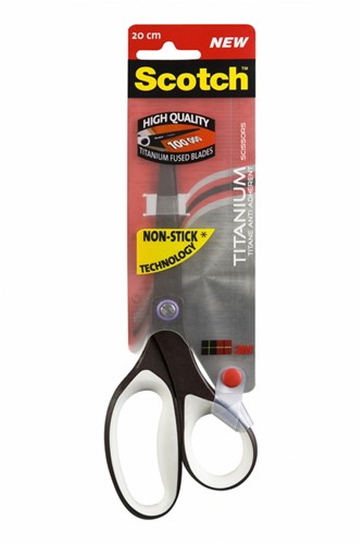Ciseaux Scotch 20cm titanium anti-adhérents blister