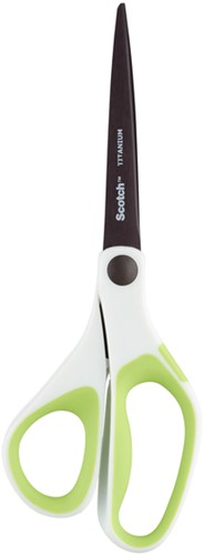 Ciseaux Scotch 20cm titane avec gros anneau vert blister