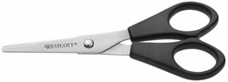 Office scissors Westcott 130mm with plastic grip stainless steel