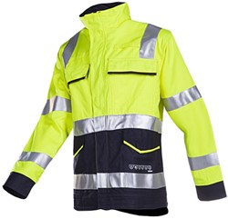 020V Vest Reggio fluo geel/marine 052 020V Vest Reggio