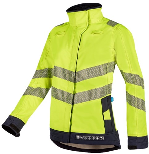 7332 Heika softshell ARC fl geel/mar XS 7332 Heika Softshell