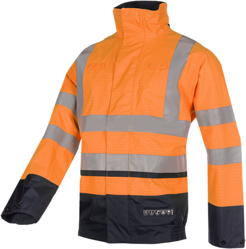 9396 Blouson Jibou FR+AST fl oranje/mar 9396 Blouson Jibou Fr+Ast
