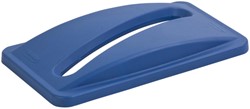 Deckel Rubbermaid Slim Jim Belüfteter Papiereinsatz blau