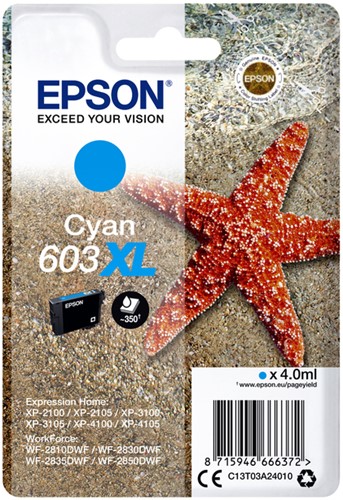 Ink cartridge Epson 603XL T03A2 blue