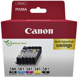 Ink cartridge Canon PGI-580 + CLI-581 2x black + 3 colors