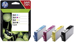 Ink cartridge HP N9J73AE 364 black + 3 colors