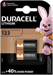 Battery Duracell 2xCR123 high power lithium