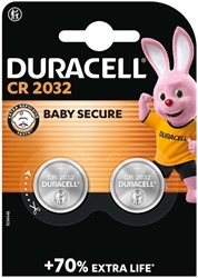 Batterie Duracell Knopfzelle 2xCR2032 lithium Ø20mm 3V-180mAh