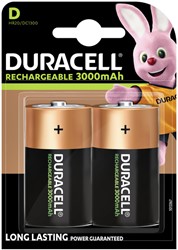 Battery rechargeable Duracell 2xD 3000mAh Plus
