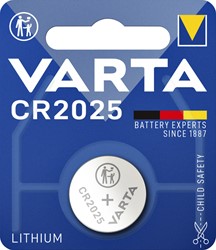 Batterie Varta Knopfzelle CR2025 Lithium Blister à 1 Stück