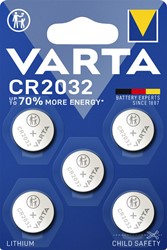 Batterie Varta Knopfzelle CR2032 Lithium Blister à 5 Stück
