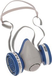 Spasciani Duetta Halfgelaatsmasker Grijs/blauw One Size