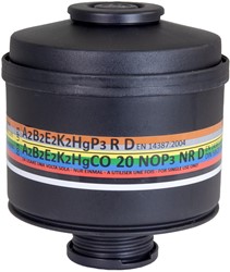Spasciani 203 UP3 Combination Filter A2B2E2K2CONOHg-P3 R Blue