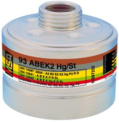 MSA 93 Combination Filter A2B2E2K2Hg-P3 R Silver Gray